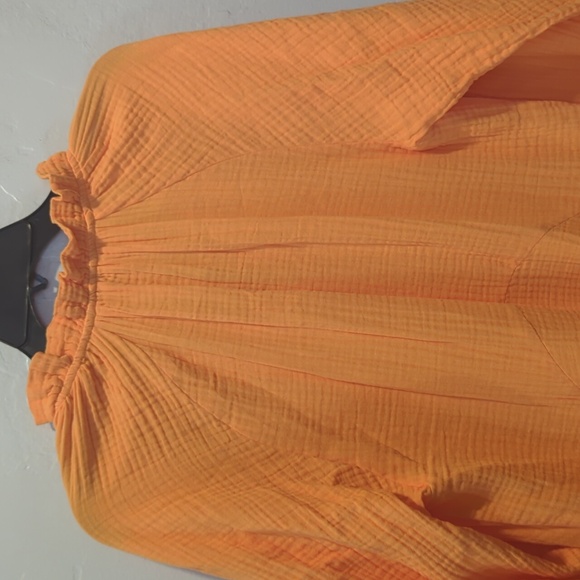 MAGASCHONIORGANIC COTTON ORANGE DRESS - Picture 11 of 12
